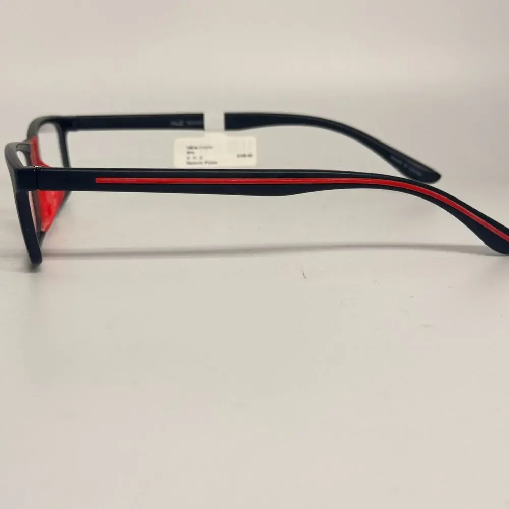 Modz Titanium Eyeglasses Frame Men's Magnum Black Rectangle 53-18-150 H17413‎